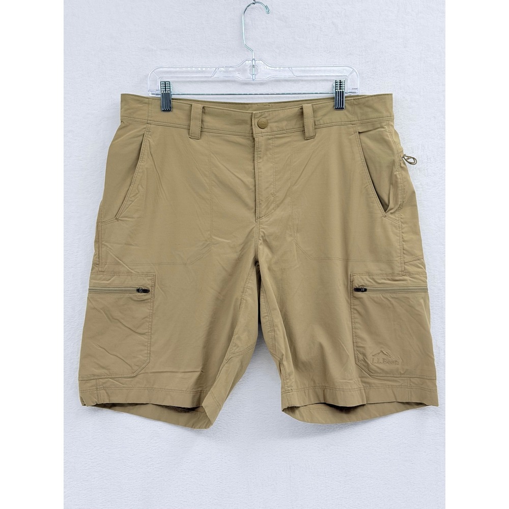 L.L.Bean Mens Cresta Shorts size 34 Dark Driftwood Gorpcore Outdoors Lightweight